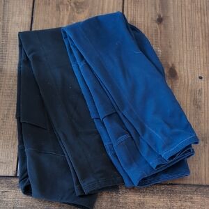 Black and Navy Leggings - Pack